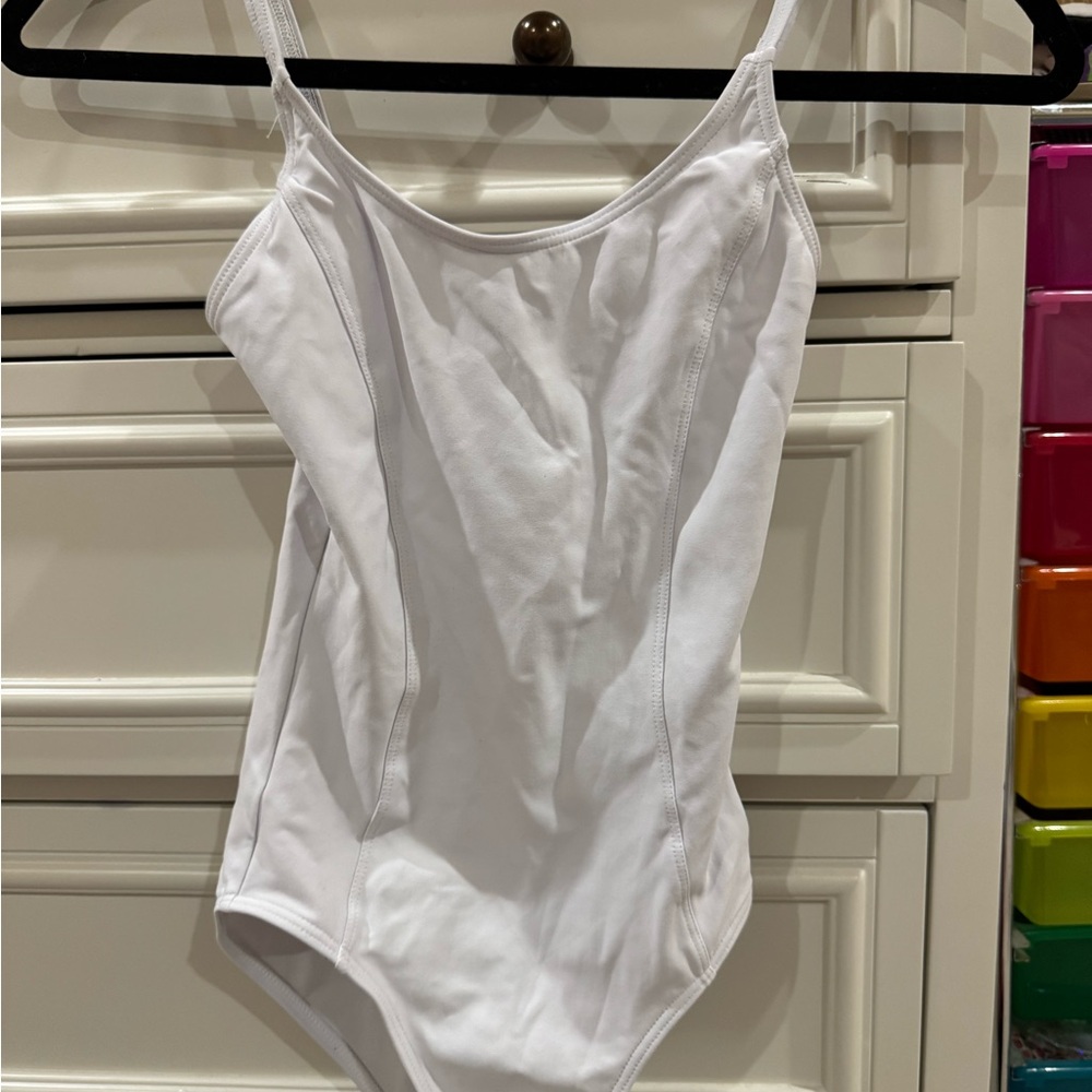 White Kids One Piece Swimsuit